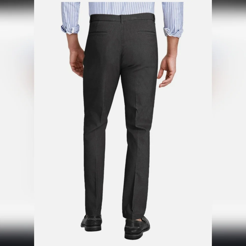 $95 Tommy Hilfiger Mens Pants 40Wx 32L Charcoal Modern Wrinkle Free NWT Career